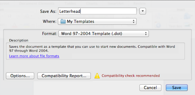 how can i find the templates file in microsoft word for mac 2011
